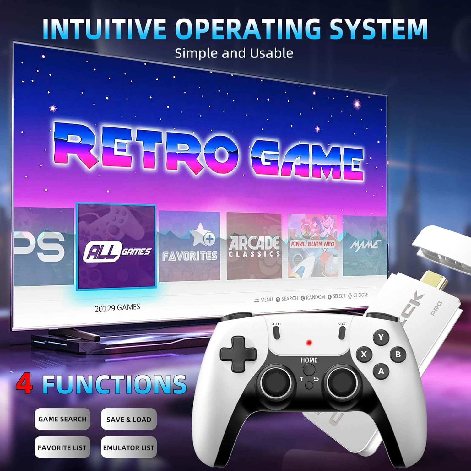 2025 New Retro Game Console | 20,000+ Games and 23 Emulators