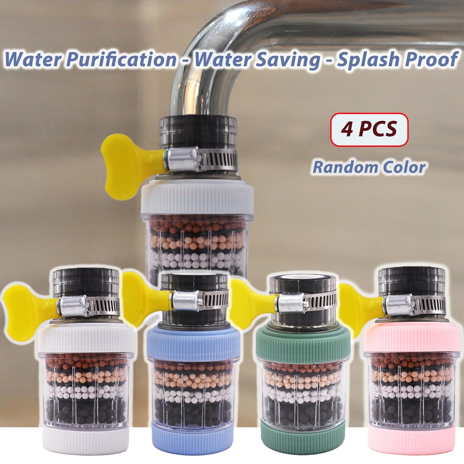 4 Pack Faucet Mount Filters