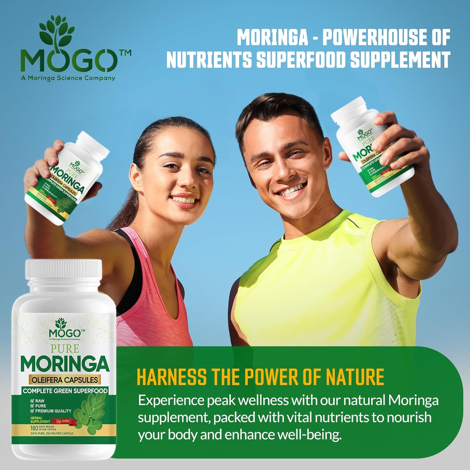 100% Organic Moringa Capsules! Unlock Nature’s Superpower