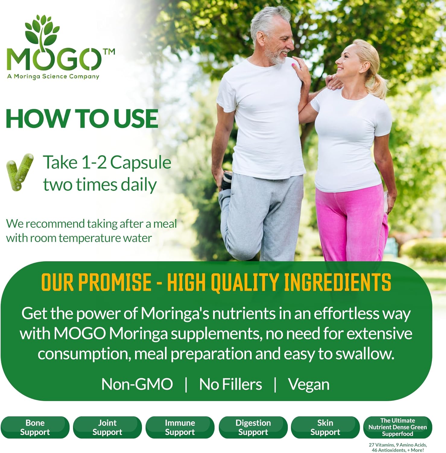 100% Organic Moringa Capsules! Unlock Nature’s Superpower