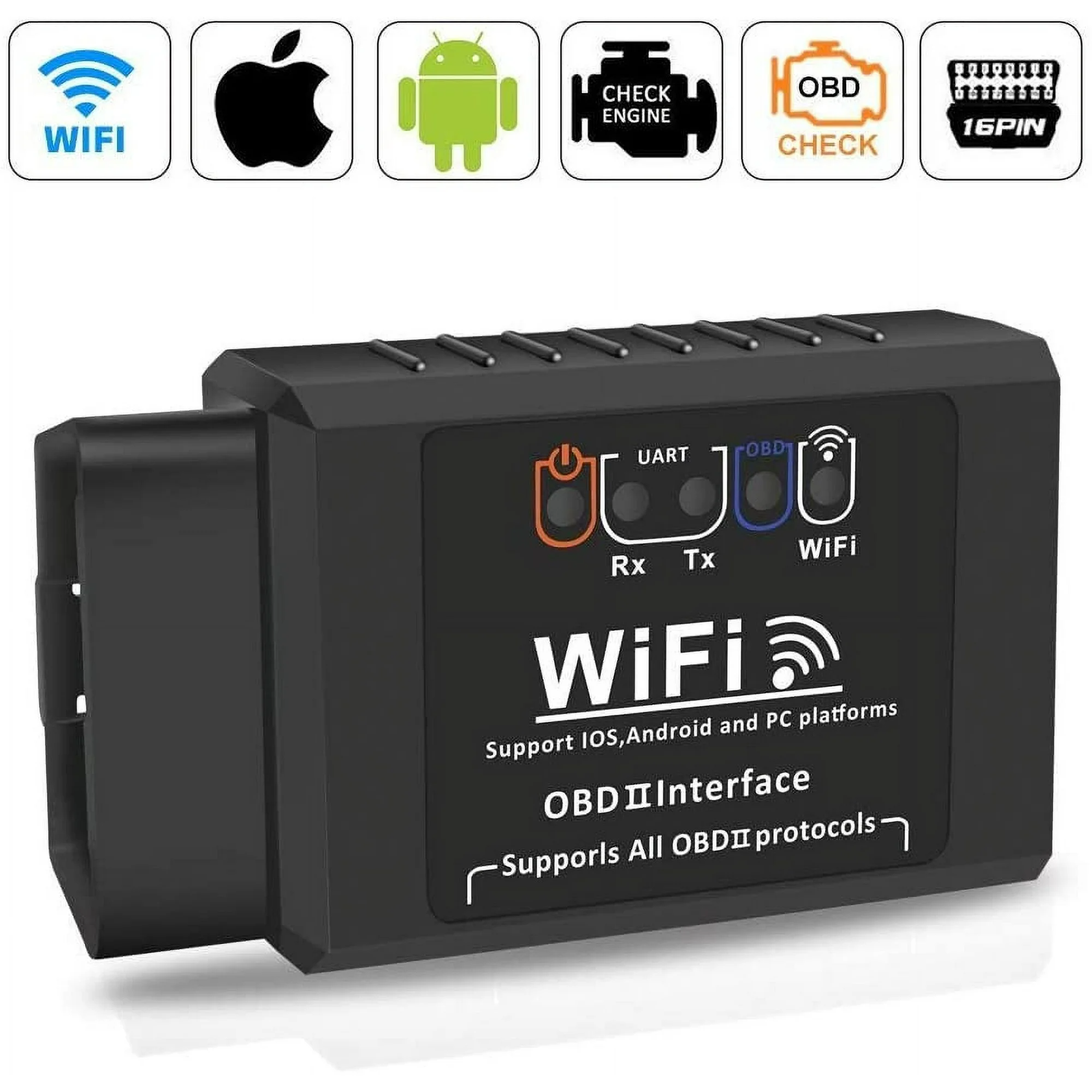 Wireless WiFi OBD2 Car Scanner, Diagnostic Scanner for Ios / Android